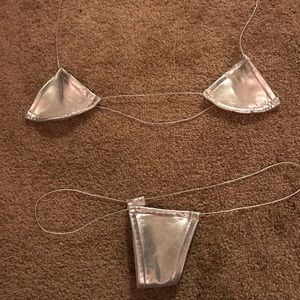 Silver String Bikini